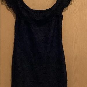 Chic Black Lace Backless Dress